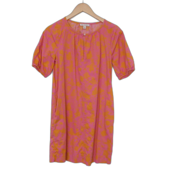 Women's Free Assembly Mini Summer/Beach/House Dress Short Sleeves Pink Orange XS - Picture 1 of 5